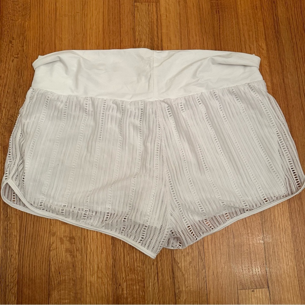Prana Women's Two Beach Shorts Swim Shorts Mid Rise Mesh Knit Size XL New (#3) - Picture 5 of 12